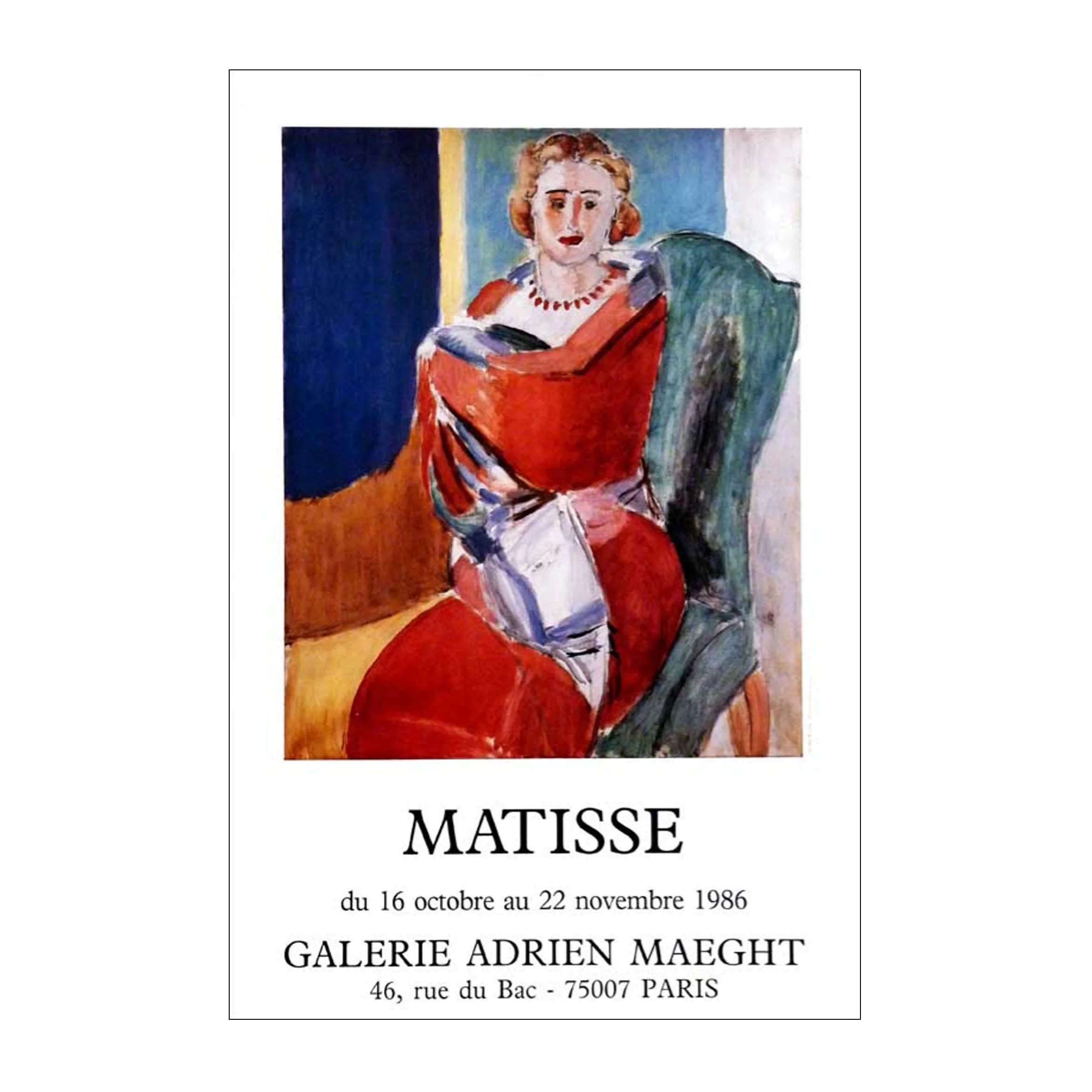 1986 Exhibition poster by Henri Matisse - Image 2