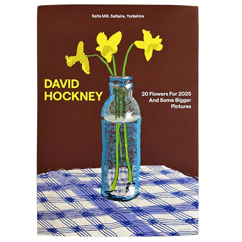 Three Daffodils in a Bottle Poster by David Hockney - Image 2