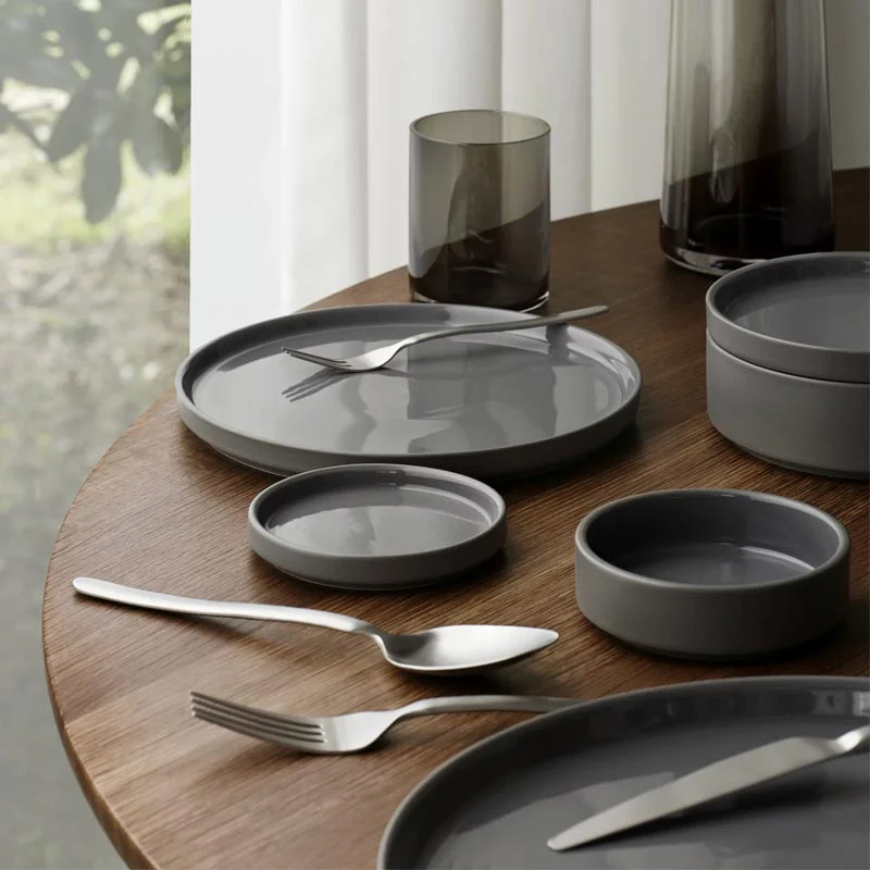 PILAR Dinner Plate - 27cm - Mirage Gray - des. Nina Thöming for blomus - Image 2