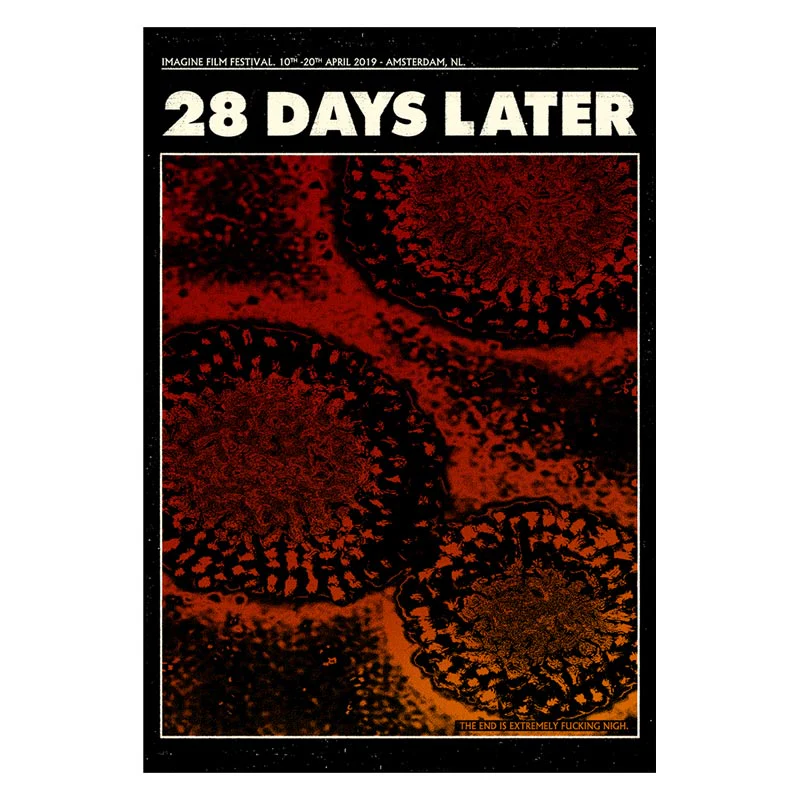 28 Days Later poster by Tommy Davidson-Hawley - signed, hand pulled 2 colour screenprint - Image 2