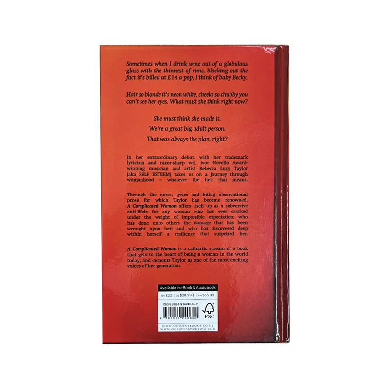 A Complicated Woman, by Rebecca Lucy Taylor AKA Self Esteem - signed hardback - Image 4
