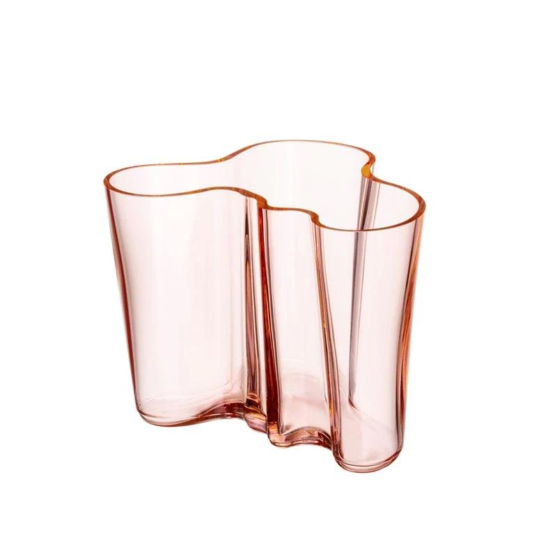 Aalto Vase - 160mm - salmon pink - des. Alvar Aalto, made by Iittala - Image 2