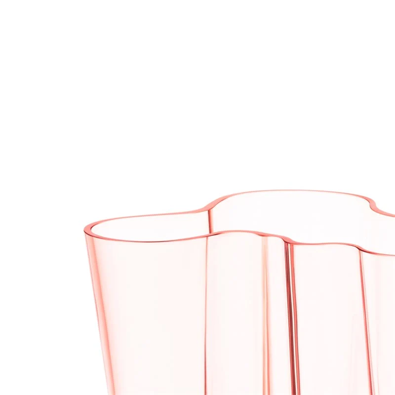Aalto Vase - 160mm - salmon pink - des. Alvar Aalto, made by Iittala - Image 3