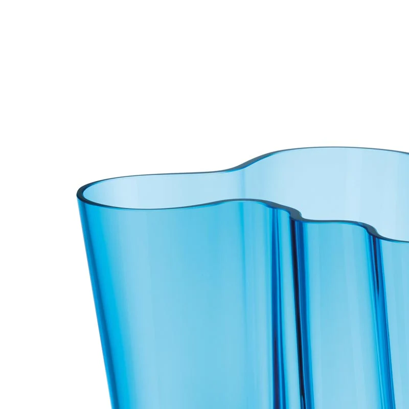 Aalto Vase - 160mm, Turquoise - des. Alvar Aalto, 1937, made by Iittala - Image 3