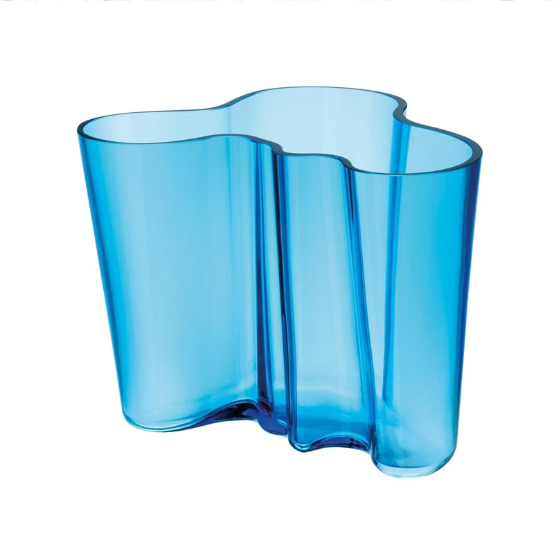 Aalto Vase - 160mm, Turquoise - des. Alvar Aalto, 1937, made by Iittala - Image 5