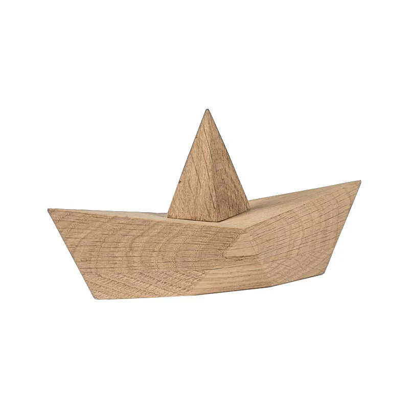 Admiral Wooden 'Paper' Boat by Boyhood - Large, Natural Oak - Image 2
