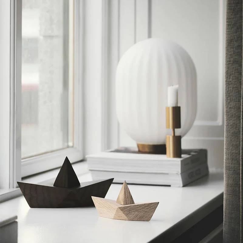 Admiral Wooden 'Paper' Boat by Boyhood - Small, Natural Oak - Image 2