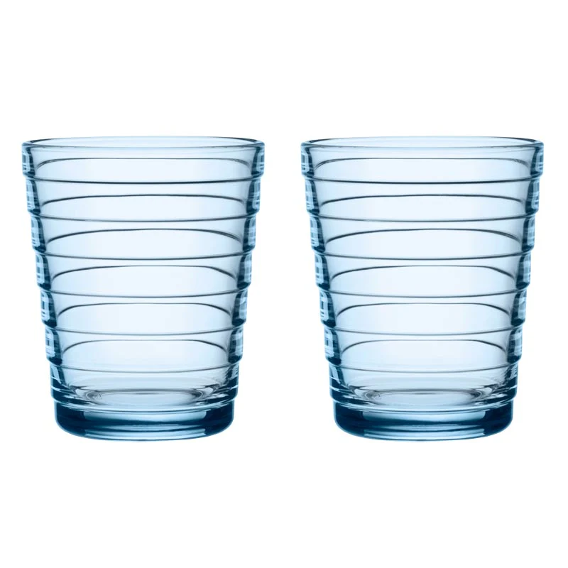 Set of 2 Aino Aalto Tumblers - 33cl, Aqua - made by Iittala - Image 4