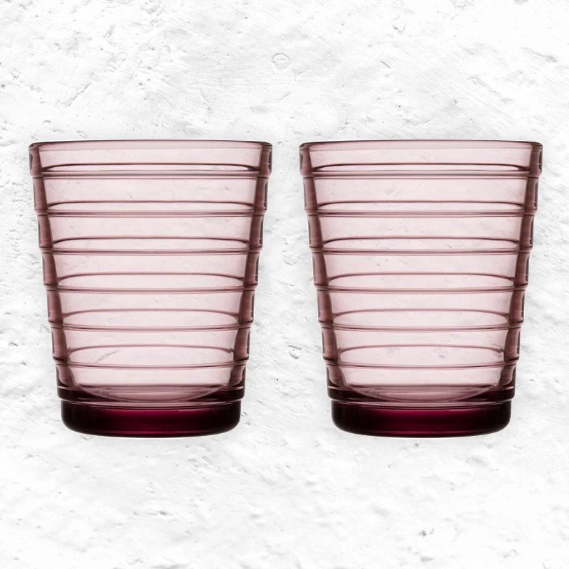 Set of 2 Aino Aalto Tumblers - 22cl, Calluna - made by Iittala
