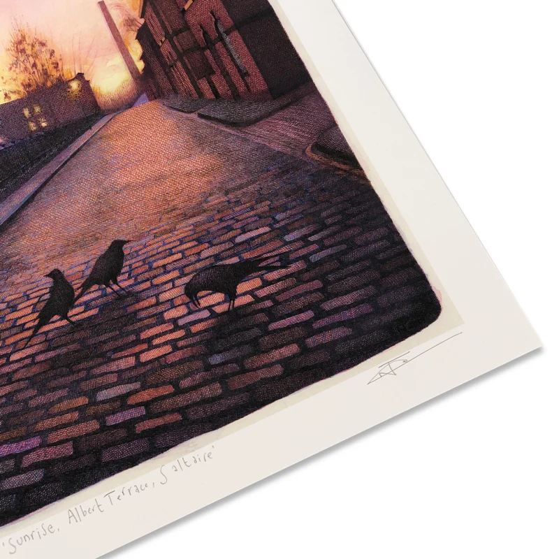 Sunrise, Albert Terrace, Saltaire signed limited edition giclée print by Nick Tankard - Image 4
