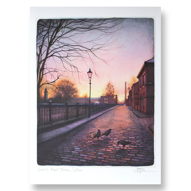 Sunrise, Albert Terrace, Saltaire signed limited edition giclée print by Nick Tankard - Image 7