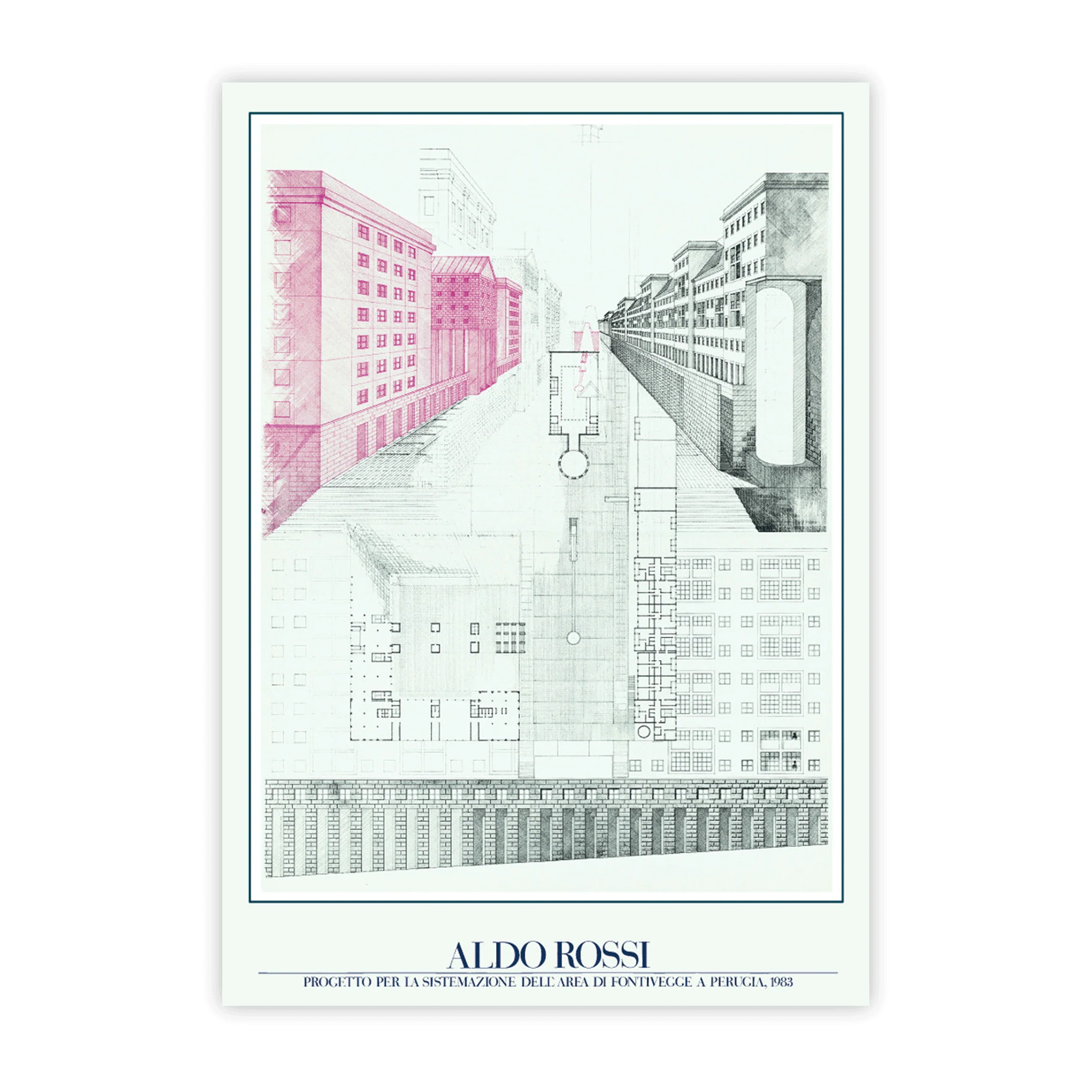 Aldo Rossi, Project for Perugia / Projekt fur Perugia  poster - Image 2