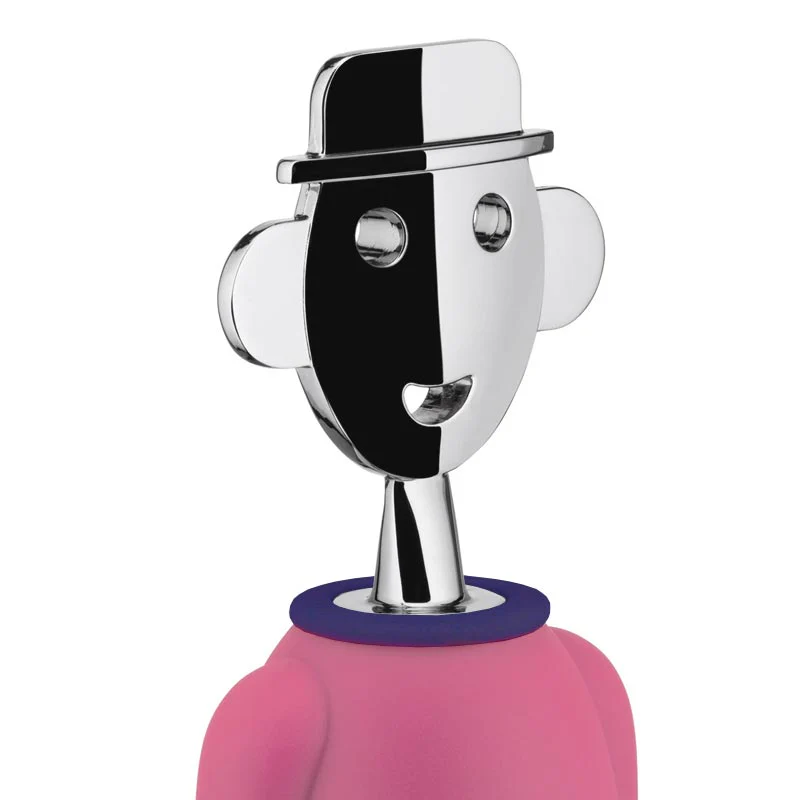 Alessandro M. Corkscrew in Blue / Pink, des. Alessandro Mendini for Alessi - Image 2