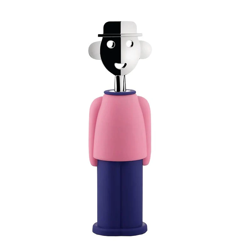 Alessandro M. Corkscrew in Blue / Pink, des. Alessandro Mendini for Alessi - Image 3