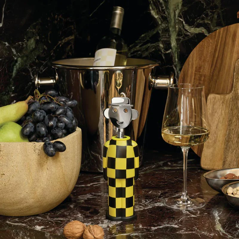 Alessandro M. Corkscrew - Giallo e Nero - des. Alessandro Mendini for Alessi - Image 3
