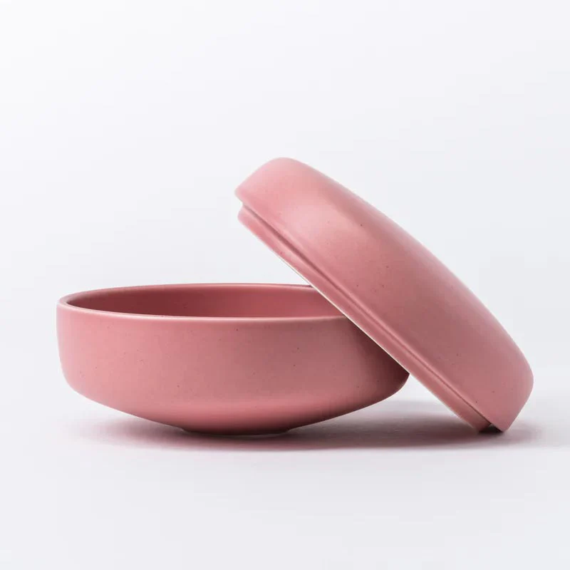 Handmade Old Rose Small Bowl with Lid (Bon 02 Bonbonniere) des. Alev Ebüzziya Siesbye, for raawii 2020 - Image 2