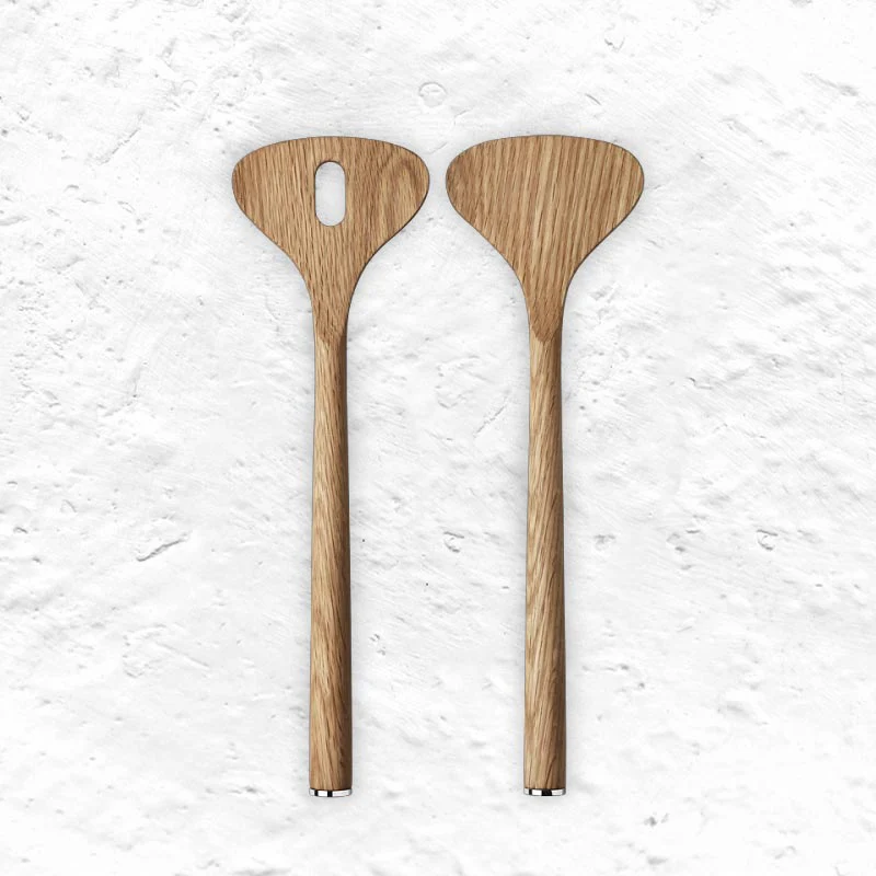 Alfredo Oak Wood Salad servers - des. Alfredo Häberli for Georg Jensen