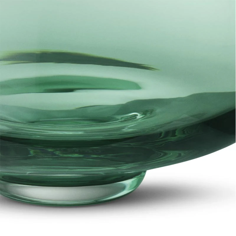 Alfredo Vase - Green glass, 25cm high - by Georg Jensen - Image 6