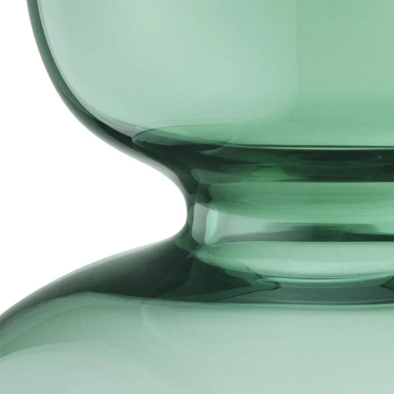 Alfredo Vase - Green glass, 25cm high - by Georg Jensen - Image 7