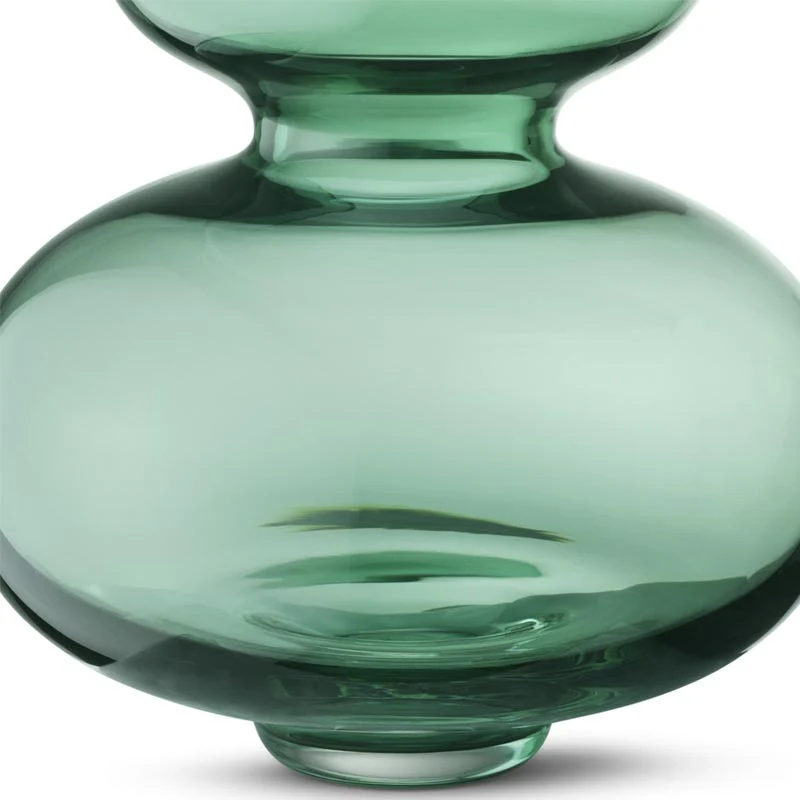 Alfredo Vase - Green glass, 25cm high - by Georg Jensen - Image 8