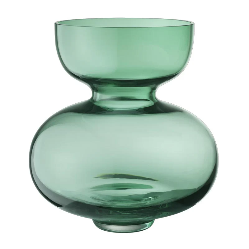 Alfredo Vase - Green glass, 25cm high - by Georg Jensen - Image 9