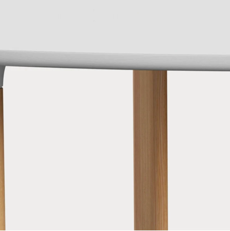 Analogue Dining table des. Jaime Hayon - White / Oak - made by Fritz Hansen - Image 4