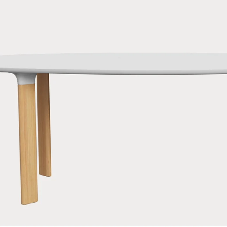Analogue Dining table des. Jaime Hayon - White / Oak - made by Fritz Hansen - Image 9