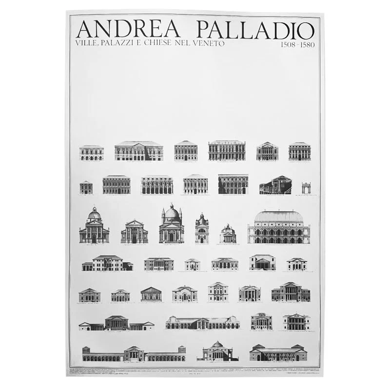 Andrea Palladio Villas, Palaces and Churches of the Veneto poster (Ville, Palazzi e Chiese) - Image 2