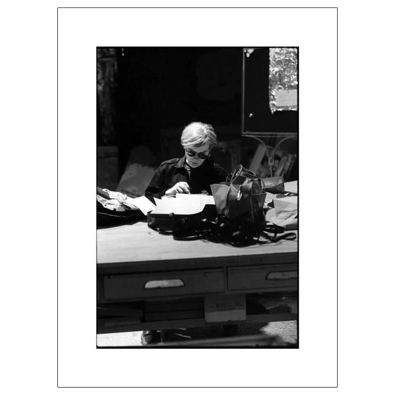 Andy at Typewriter, The Factory, NYC, circa 1965 poster by Nat Finkelstein - Image 2