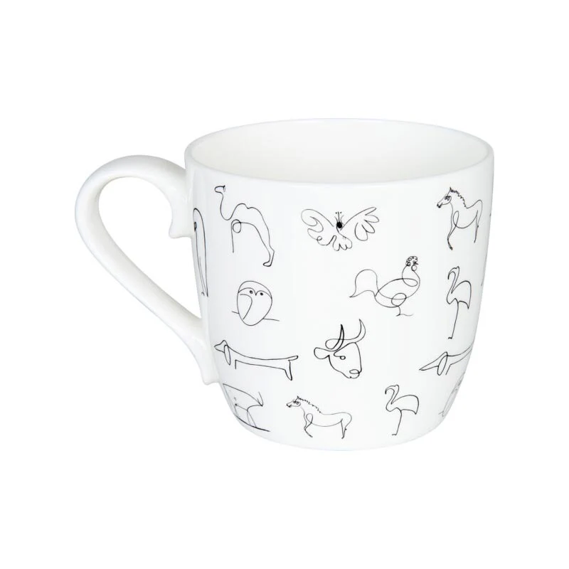 Pablo Picasso Animals Bone China Mug by Könitz - Image 2