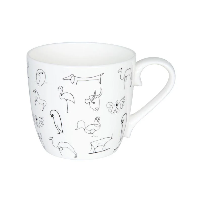 Pablo Picasso Animals Bone China Mug by Könitz - Image 5