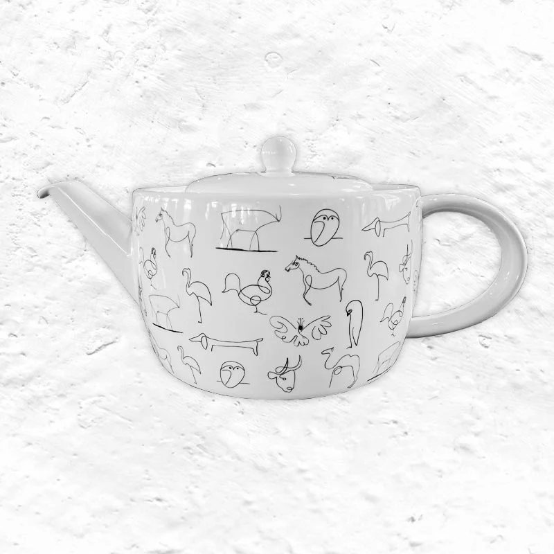 Pablo Picasso Animals Bone China Teapot by Könitz