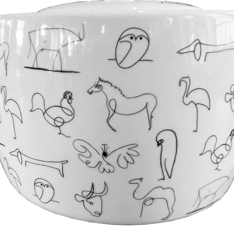 Pablo Picasso Animals Bone China Teapot by Könitz - Image 2