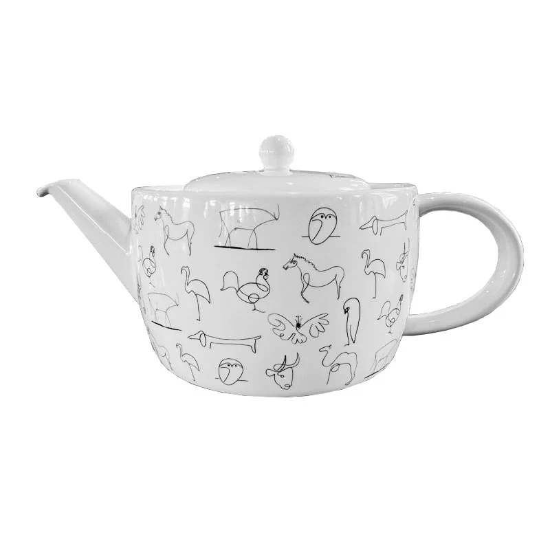 Pablo Picasso Animals Bone China Teapot by Könitz - Image 7