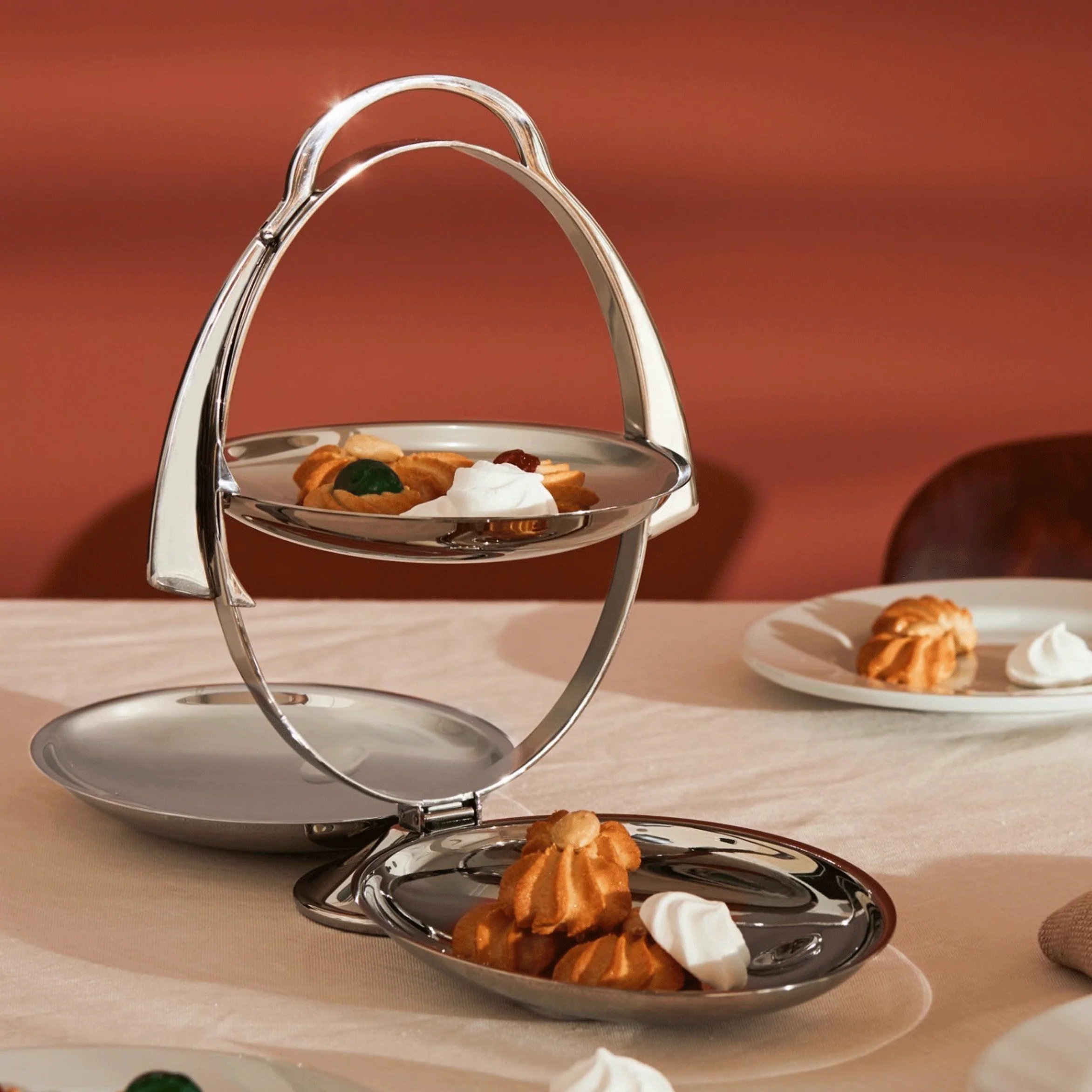 Anna Gong Folding Cake stand - des. Alessandro Mendini (made by Alessi) - Image 3