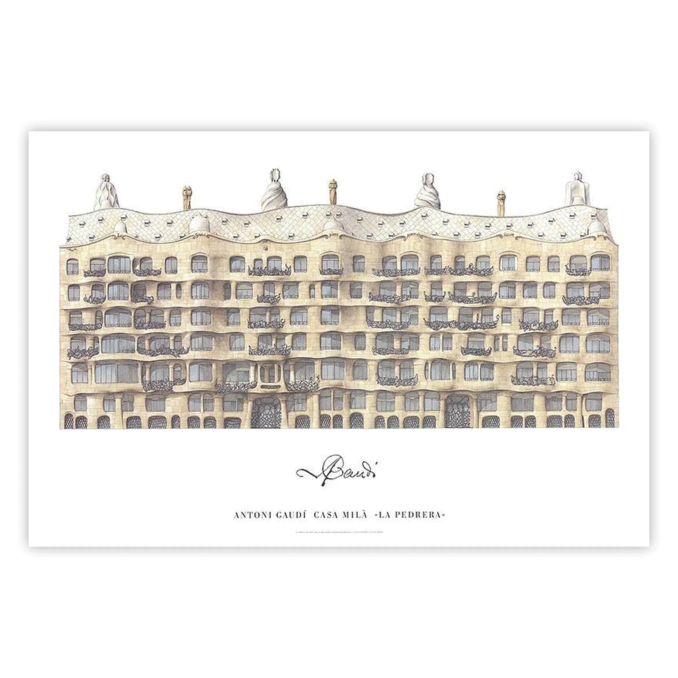 Antonio Gaudi: Casa Milà  / La Pedrera poster - Image 2