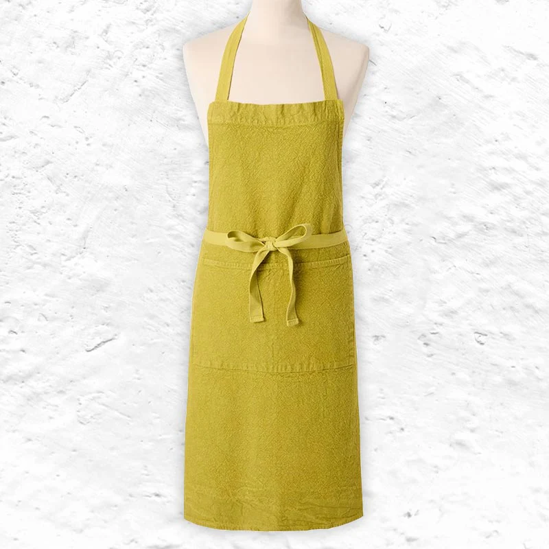 Doudou 100% Linen Apron - Bergamote - by Charvet Editions