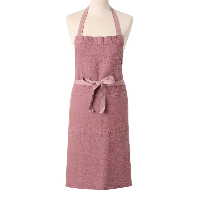 Doudou 100% Linen Apron - Mauve - by Charvet Editions - Image 2
