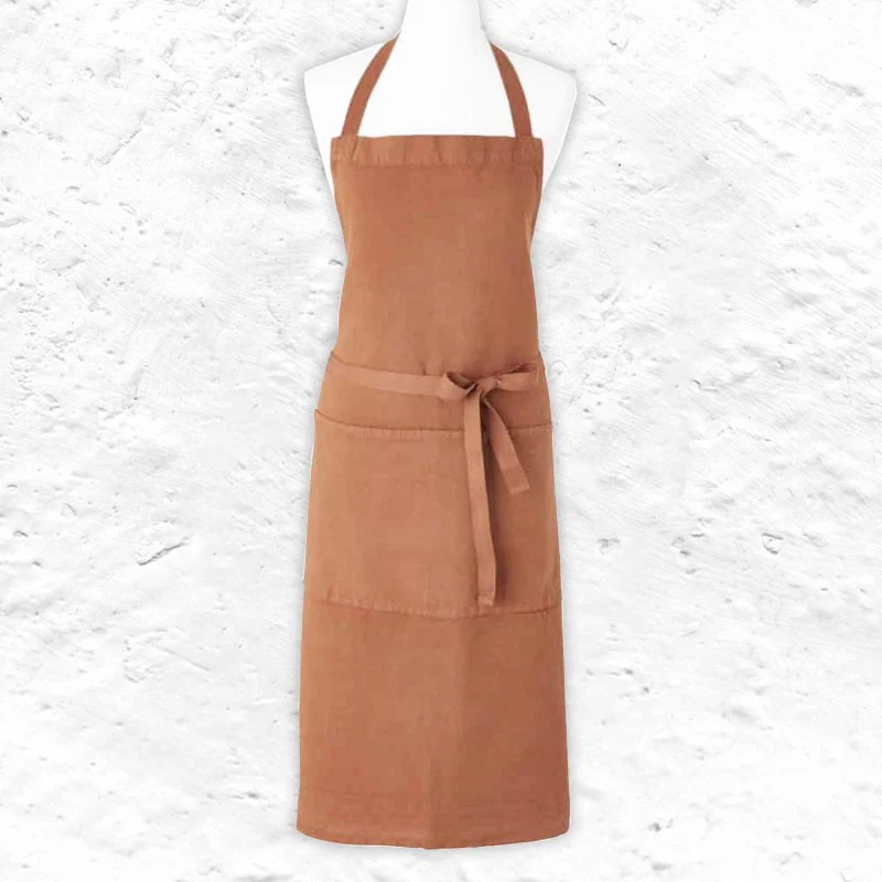 Metiers 60% Cotton 40 % Linen Apron - Fox - by Charvet Editions