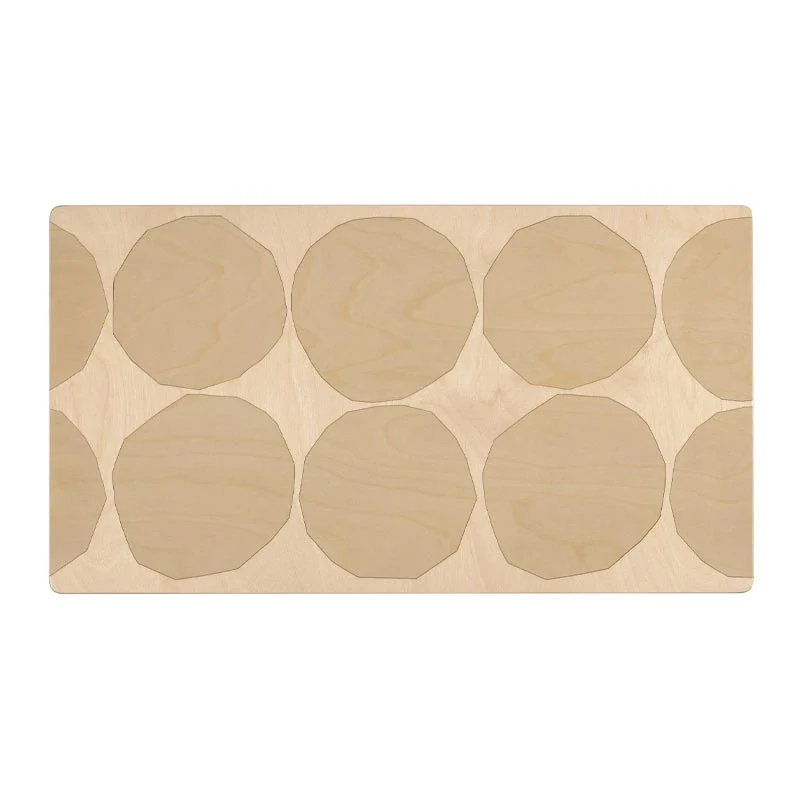 Bench 153B - Kivet - des. Alvar Aalto 1945, Pattern des. Maija Isola 1956, made by Artek + Marimekko - Image 2