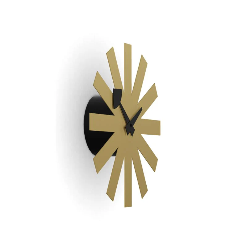 Asterisk Wall Clock - Brass - des. George Nelson, 1949 - 1960 (made by Vitra) - Image 2