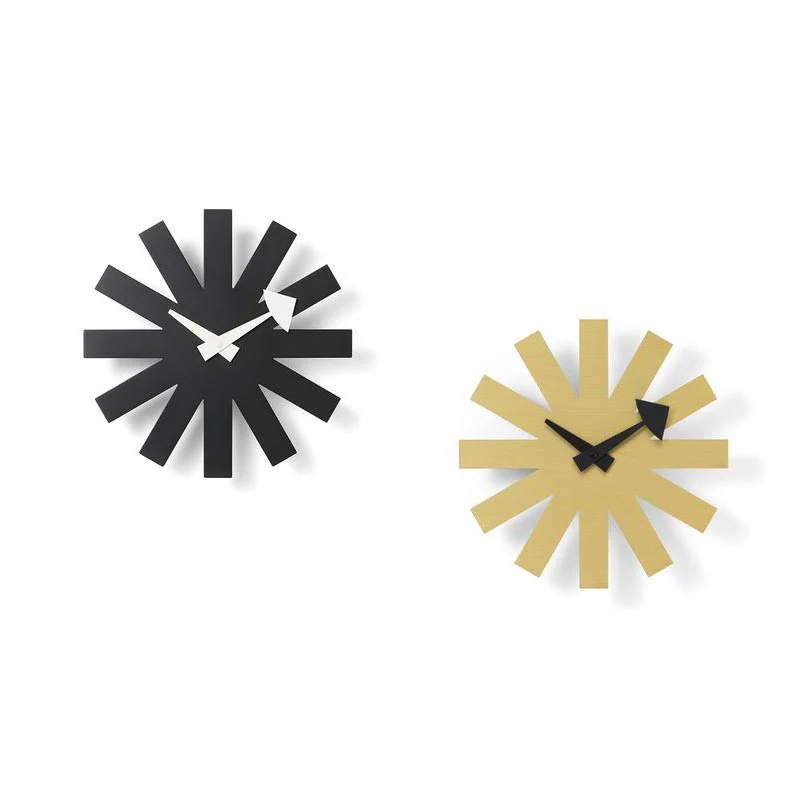 Asterisk Wall Clock - Brass - des. George Nelson, 1949 - 1960 (made by Vitra) - Image 3