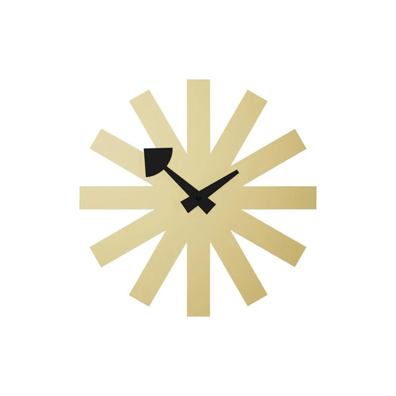 Asterisk Wall Clock - Brass - des. George Nelson, 1949 - 1960 (made by Vitra) - Image 7