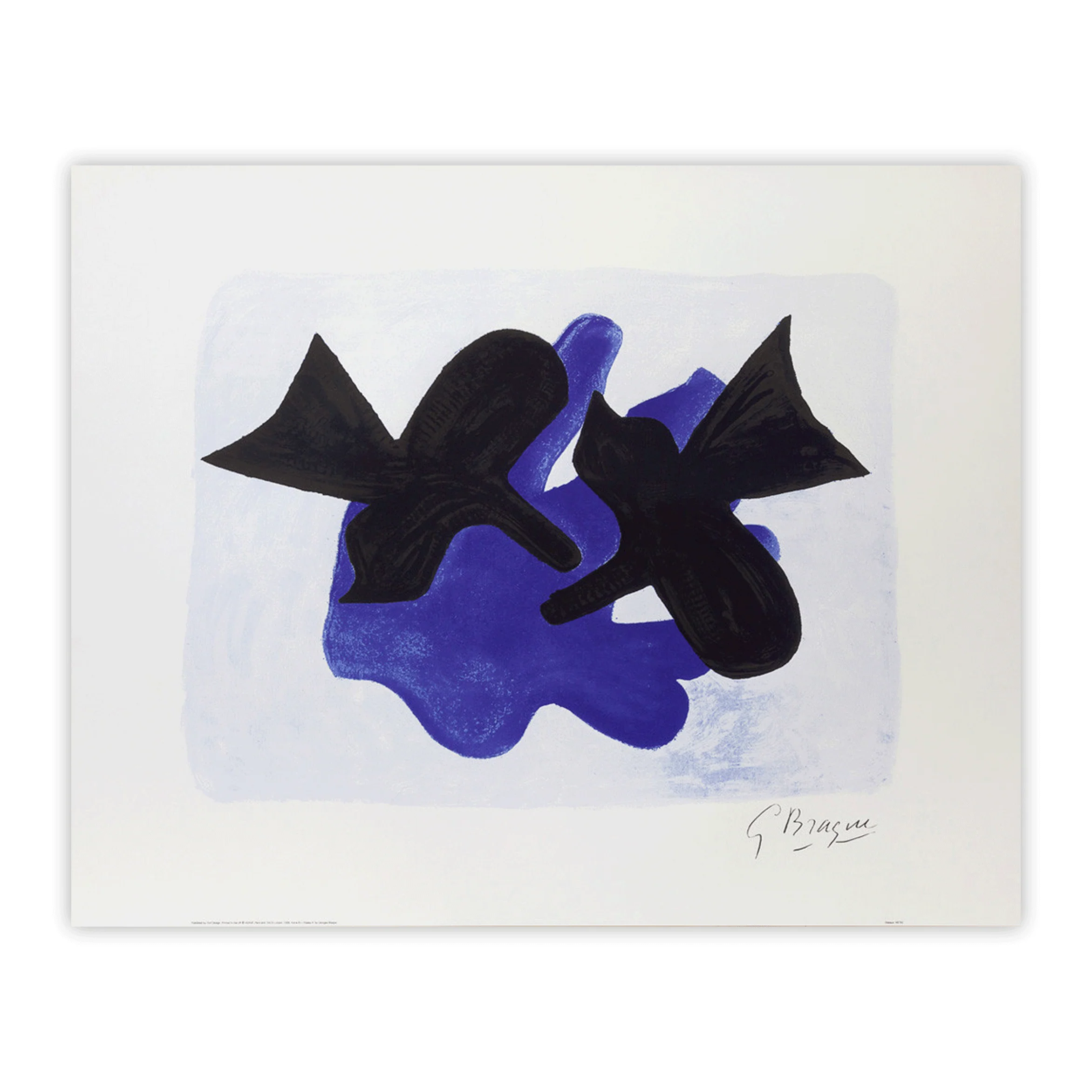 Astre et l'Oiseau II, 1958 (The Star and the Bird II) - silkscreen poster by Georges Braque - Image 2