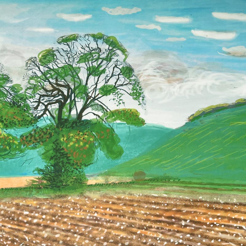 Autumn Trees Near Thixendale by David Hockney - Image 4