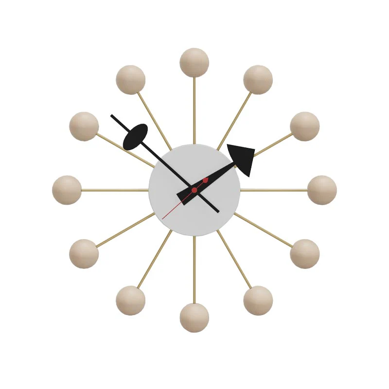 Ball Wall Clock (Natural), des. George Nelson, 1948 - 1960 (made by Vitra) - Image 5