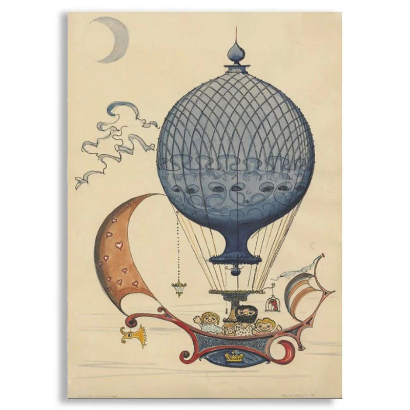 Balloon Travel (1961) poster by Hans Bølling - Image 2