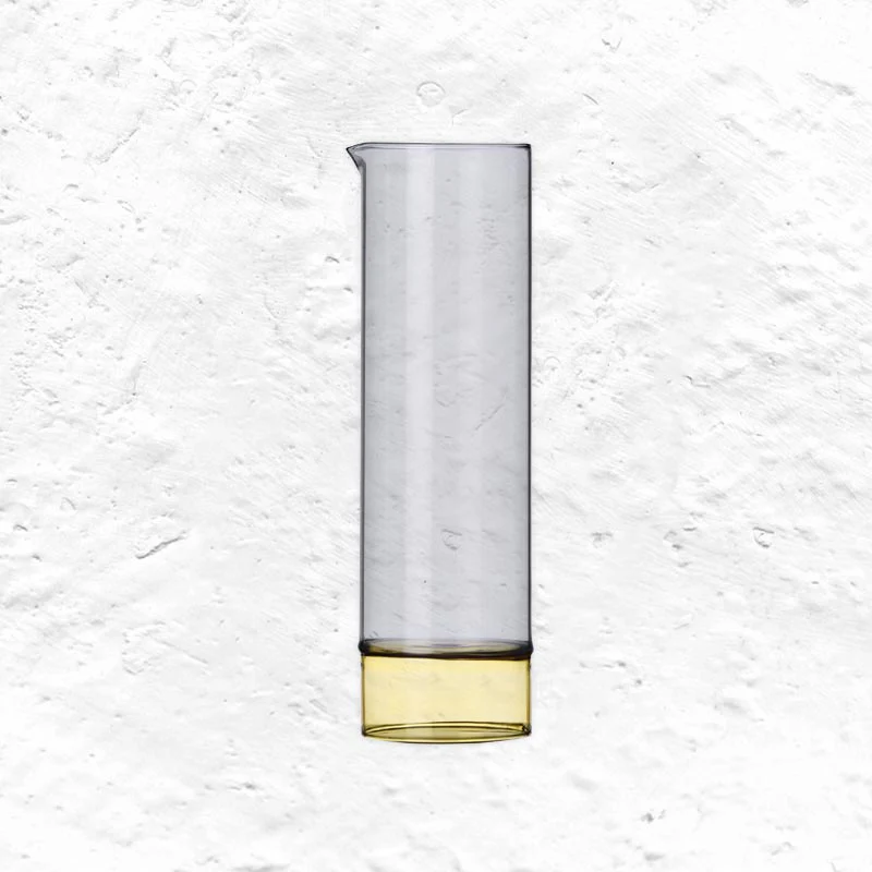 Bamboo Groove Jug - Yellow / Smoke - des. Anna Perugini for Ichendorf Milano