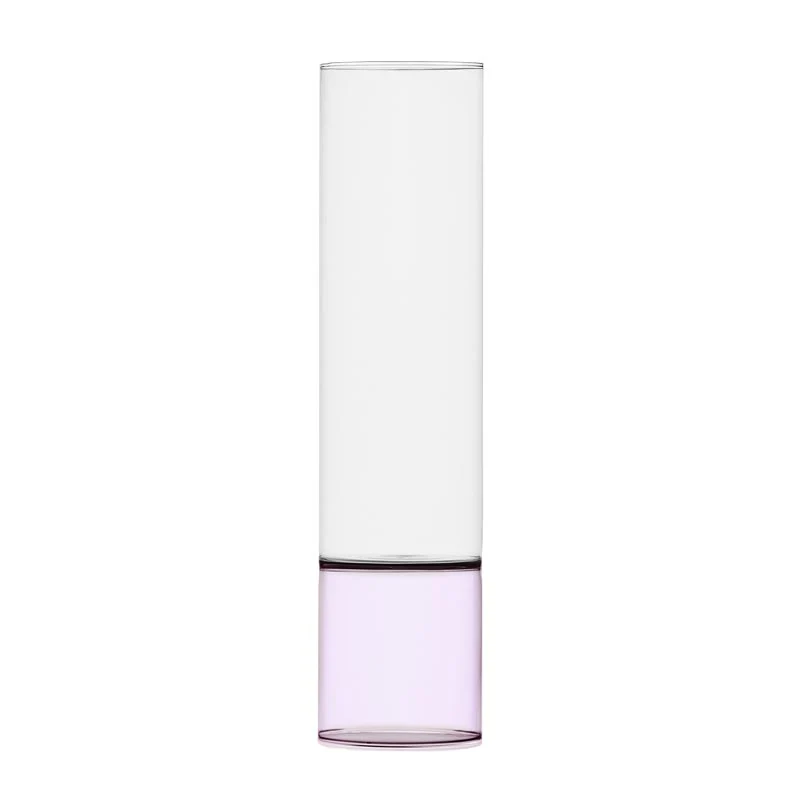Bamboo Groove Vase - Clear / Pink - des. Anna Perugini for Ichendorf Milano - Image 2