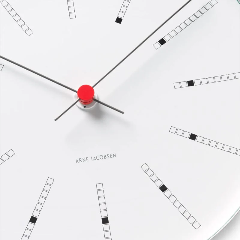 Bankers wall clock des. Arne Jacobsen - 29cm diameter - Image 3